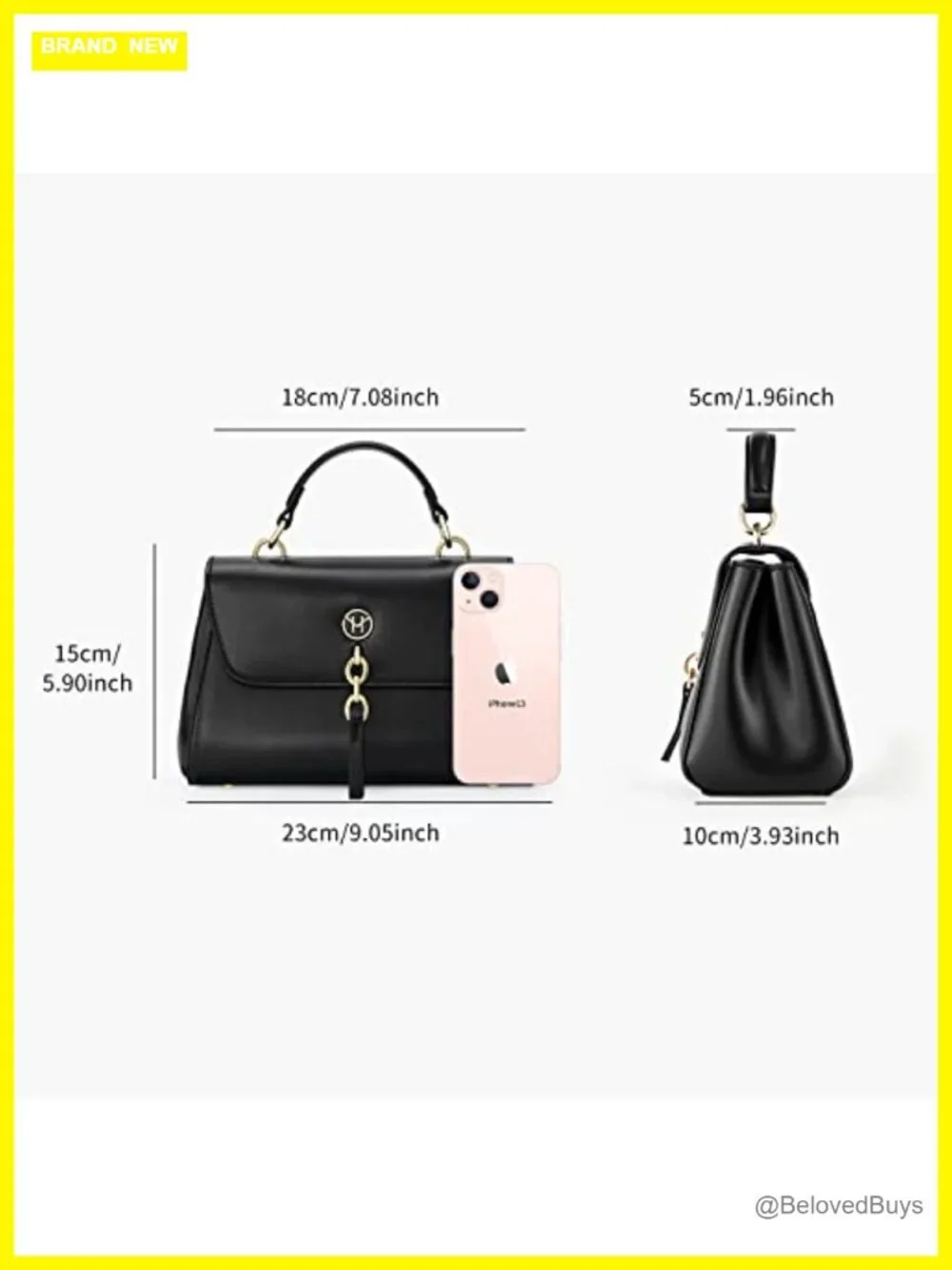 VICTORIA HYDE Women's Black Top Handle Bag